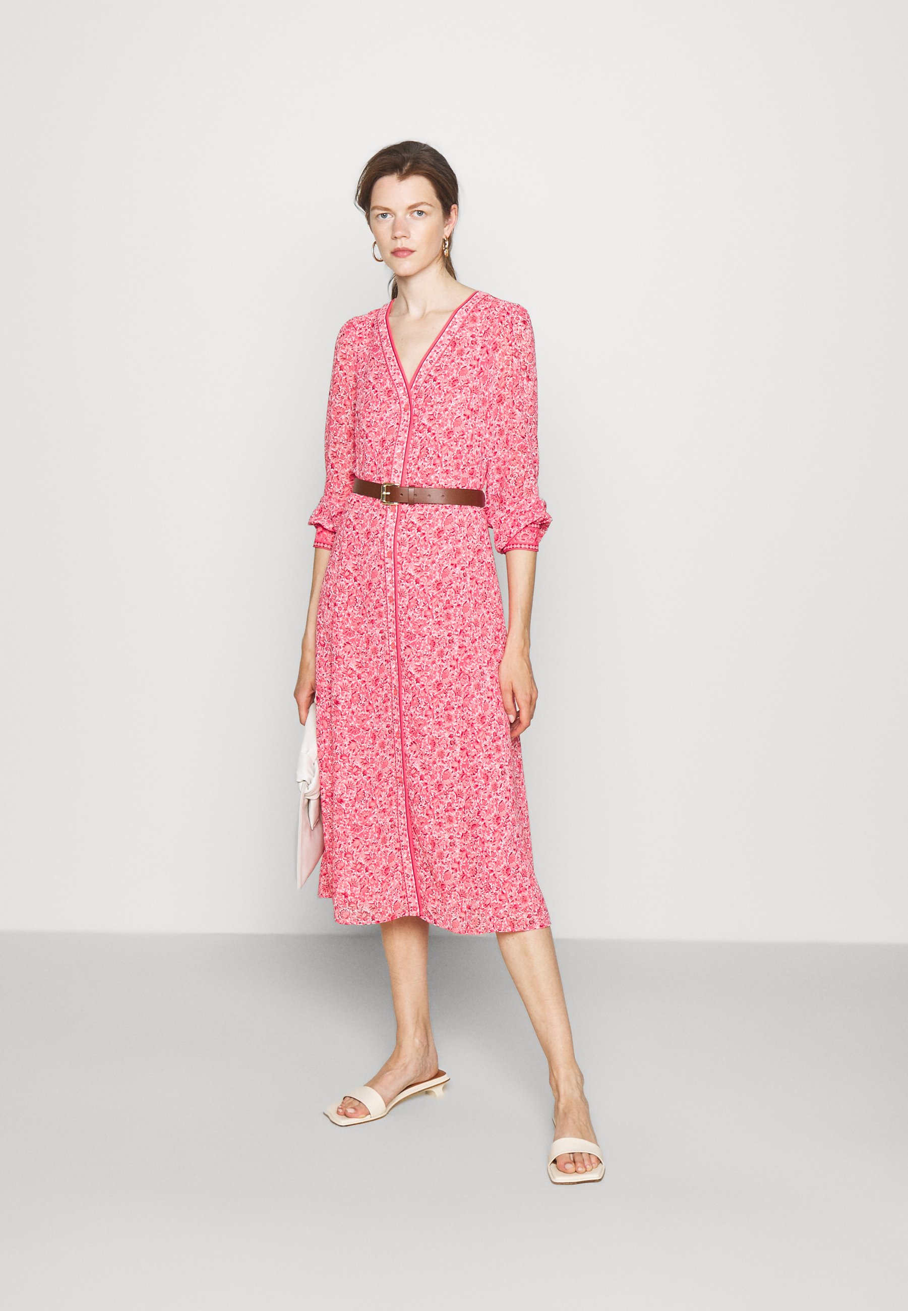 michael kors pink floral dress