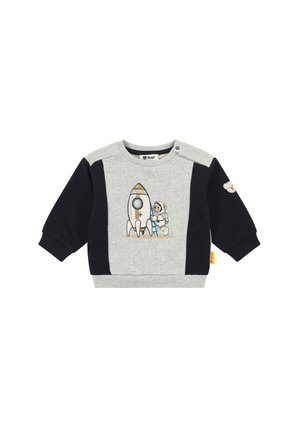 Steiff, SWEATSHIRT OFF TO THE MOON - Sweatshirt - drizzle melange