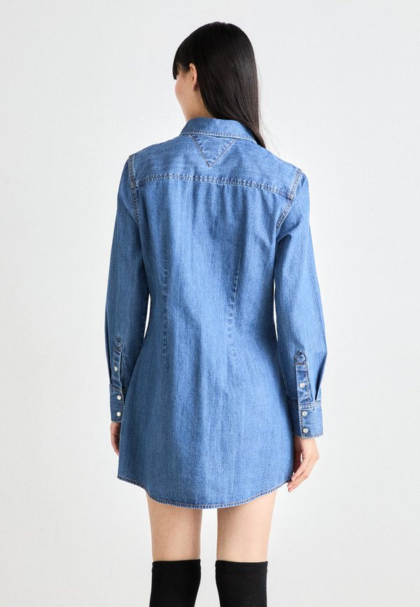 REGULAR WESTERN DRESS - Denim dress - denim medium4