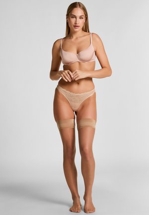 STAY UPS SECOND SKIN - Overknee kousen  - beige