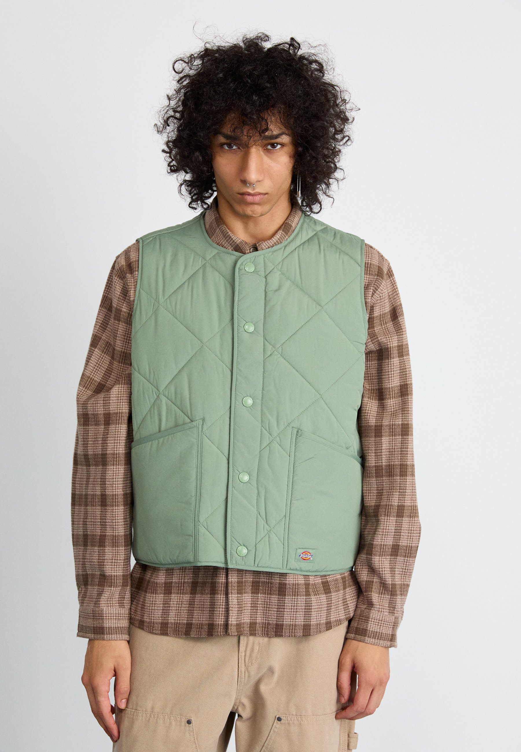 Dickies SAMBURG LINER VEST - Waistcoat - sea spray/dark green