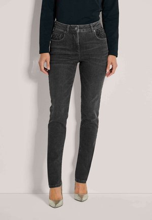 GLANZVOLLE FIVE-POCKET - Slim fit jeans - black denim
