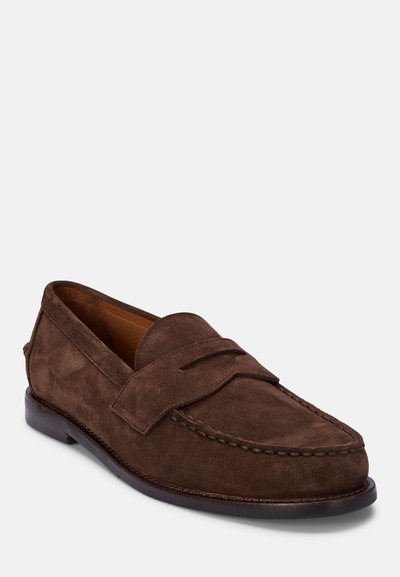 Polo Ralph Lauren ALSTON SUEDE PENNY LOAFER - Zapatos sin cordones - dark brown