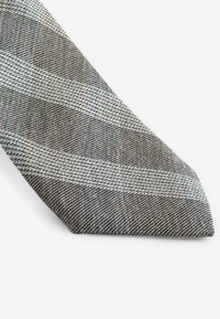Next SAGE WITH FLORAL SET - Lommetørklæde - light grey light blue check