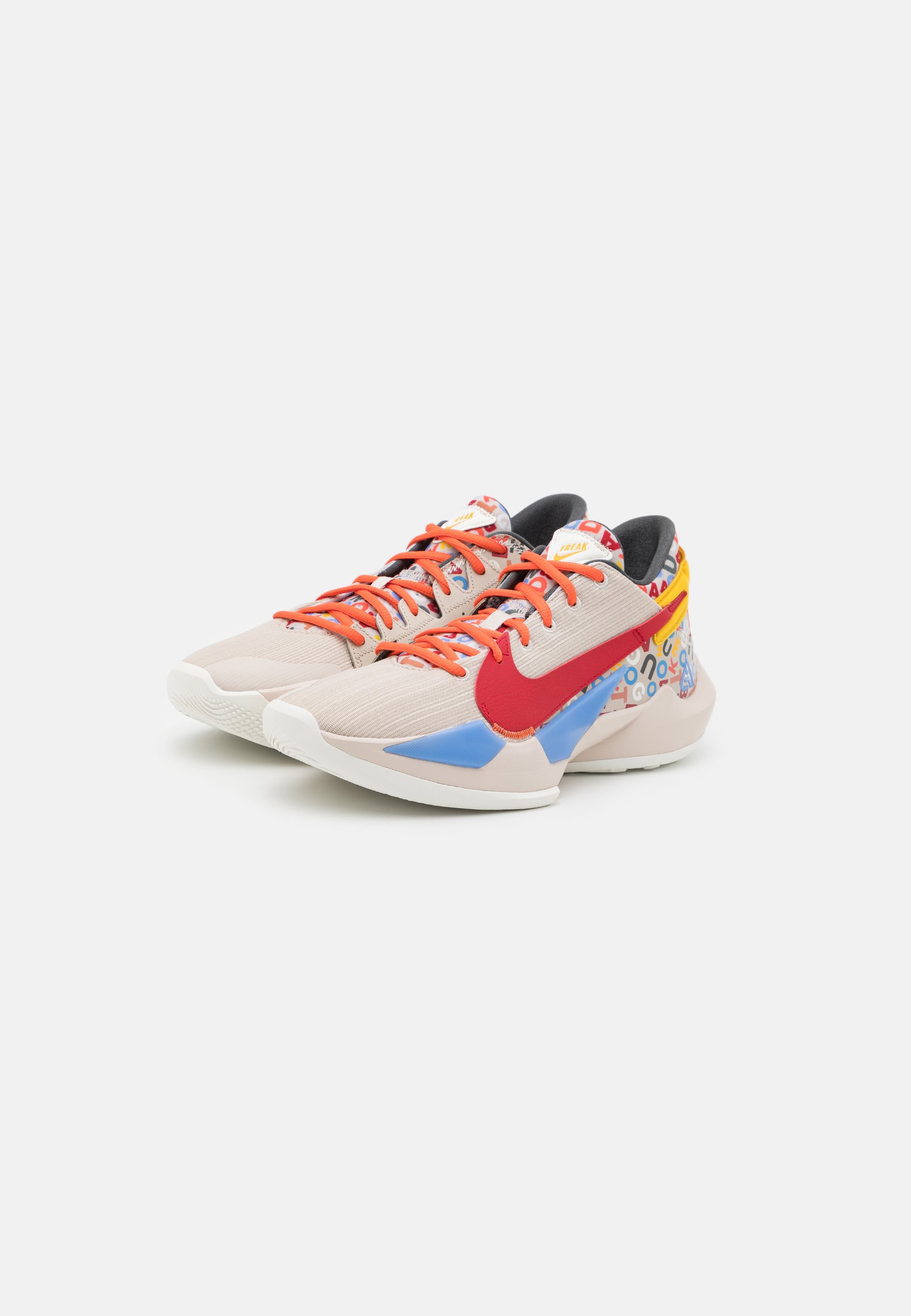 Nike Performance ZOOM FREAK 2 NRG - Basketball shoes - desert sand/gym  red/sail/camellia/beige - Zalando.de