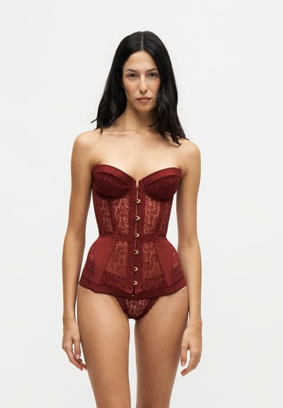 Agent Provocateur MERCY CORSET - Κορσές - burgundy
