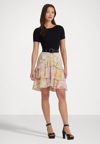 Lauren Ralph Lauren WIRJADI - A-line skjørt - cream multi