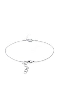 Zilveren kettingarmband met een gestructureerde, dunne band, voorzien van een sluiting en een verstelbare verlengketing voor maatverstelling.