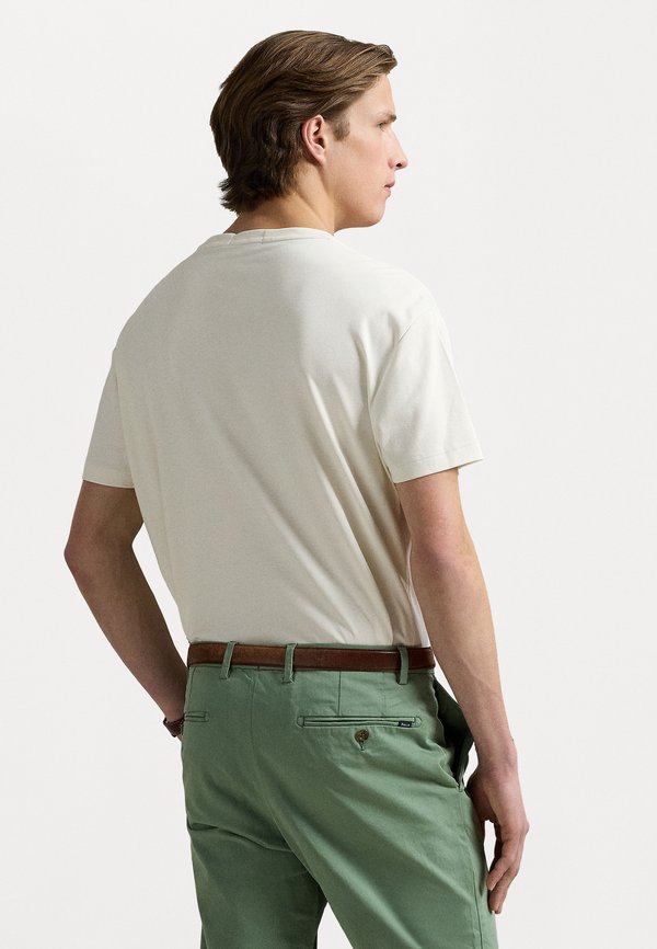 CUSTOM SLIM FIT SOFT COTTON T-SHIRT - Basic T-shirt - pale cream4