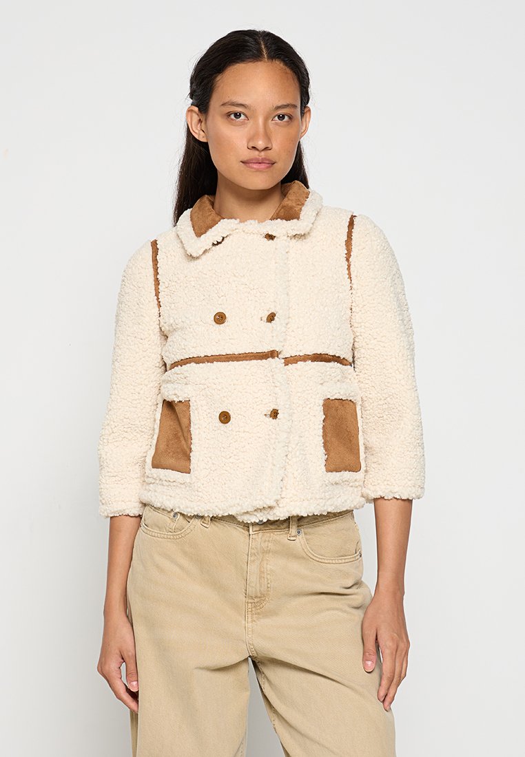 STAND STUDIO Fleecejas crème