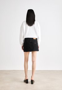DKNY SKIRT - Farmerszoknya - black
