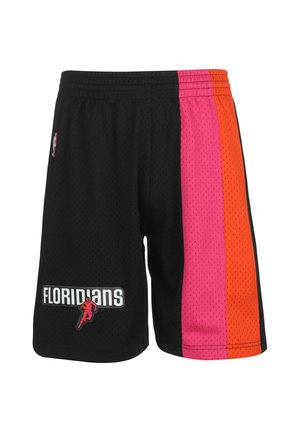 Mitchell & Ness NBA MIAMI HEAT - Háromnegyedes sportnadrágok - black/black