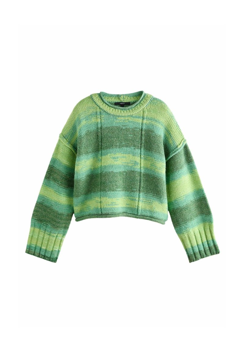 Next SPACEDYE STRIPE - Džemper - green bright