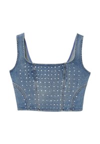 Calliope CON STRASS - Camicetta - blu denim medio