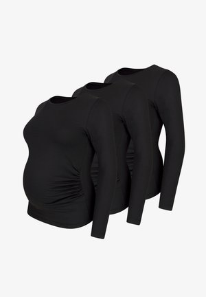 M.M.C., 3 PACK - Maglietta a manica lunga - schwarz