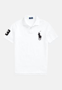 CUSTOM SLIM FIT BIG PONY MESH POLO SHIRT - Polo - white