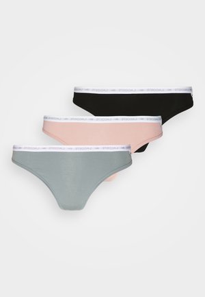 3 PACK - Tanga - black/grey/white