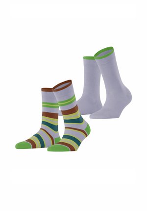 Esprit RETRO STRIPE 2-PACK - Sokken - blue fog