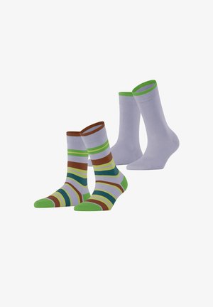 Esprit RETRO STRIPE 2-PACK - Chaussettes - blue fog
