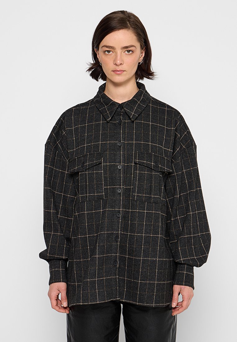 Gestuz Overhemdblouse antraciet Gestuz Overhemdblouse antraciet