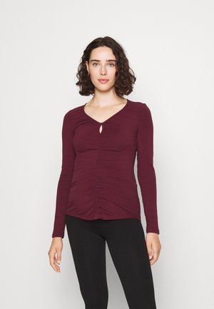 Anna Field MAMA Μπλούζα με μακριά μανίκια - dark red