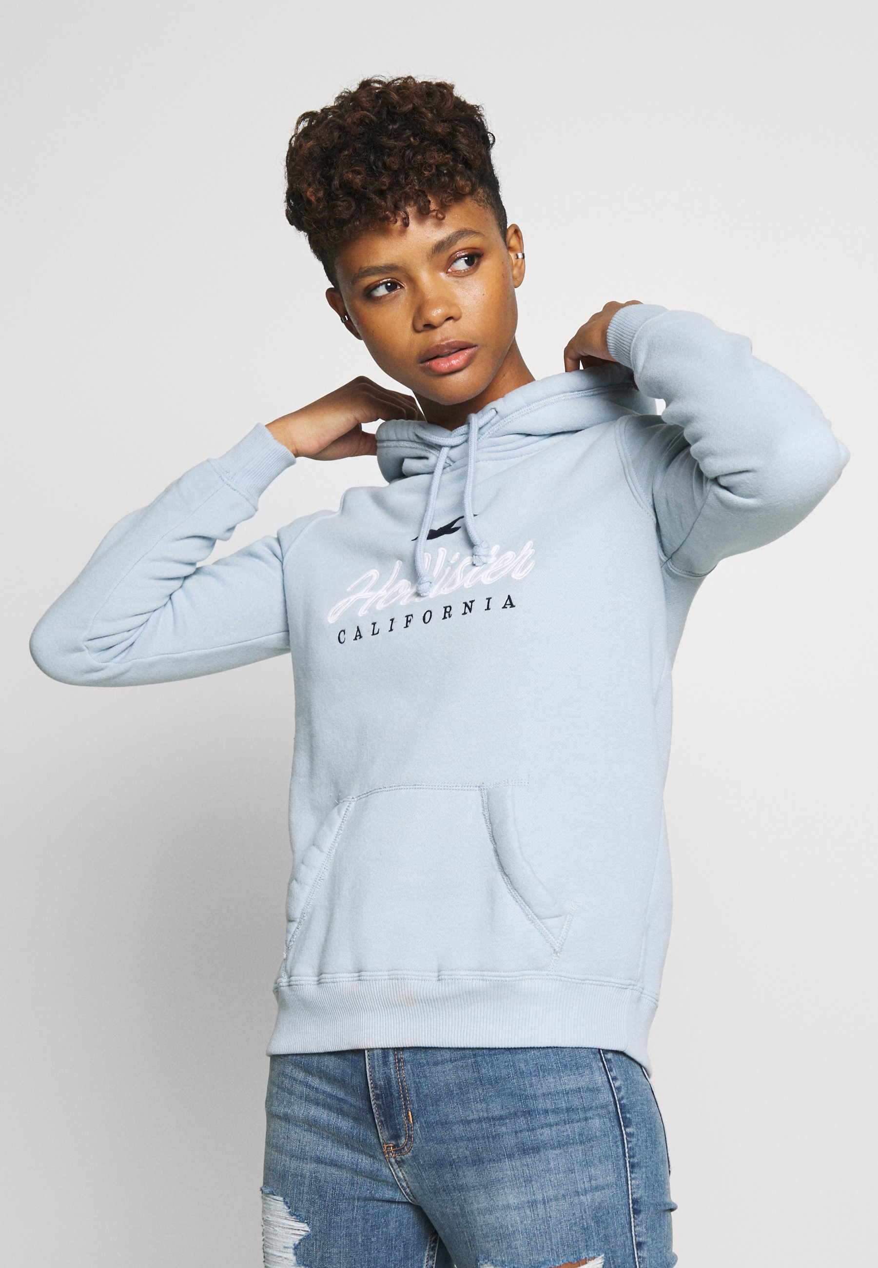 baby blue hollister hoodie