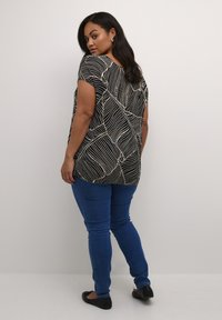 Kaffe Curve AMI STANLEY - Bluse - black turtledove leaf print