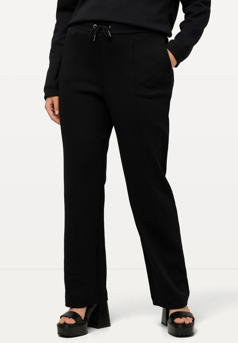 Ulla Popken Pantalon pour femme, Noir (noir 10), 48-50 Ulla Popken Pantalon pour femme, Noir (noir 10), 48-50
