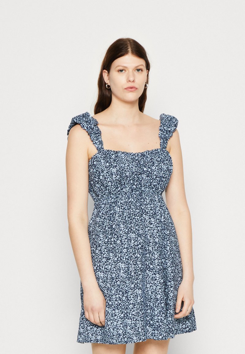 Abercrombie & Fitch PUFF STRAP BABYDOLL SHORT DRESS Hverdagskjole