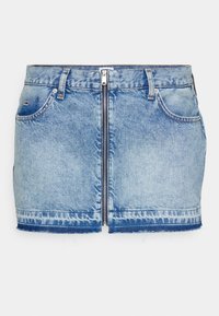 SOPHIE ZIP SKIRT  - Minigonna - denim medium