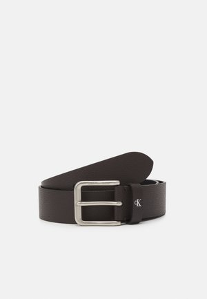ROUNDED CLASSIC BELT - Belt business - bitter brown