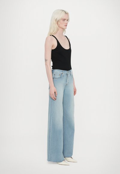 RE/DONE MID RISE PALAZZO - Široke kavbojke - blue denim