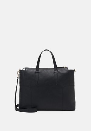 LEATHER - Briefcase - black