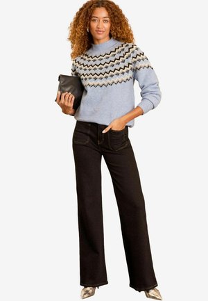 Love & Roses REGULAR FIT - COSY HOTFIX  - Strickpullover - blue