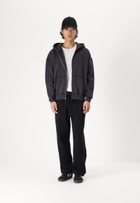 Hollister Co. BOXY LOGO - Mikina so zipsom - phantom
