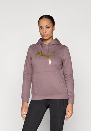 HOODIE - Majica s kapuljačom - raisin/metallic gold-coloured