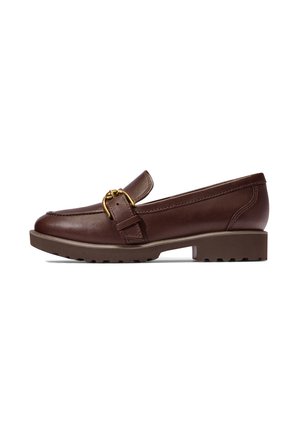 GIANA BUCKLE LOAFERS - Slip-ons - ch dk chocolate ltr