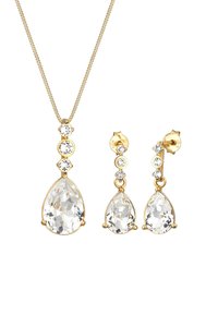 Elli SPARKLING BASIC SET - MIT KRISTALLEN VON SWAROVSKI® - Örhänge - gold coloured