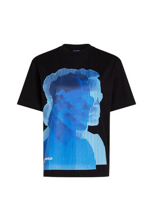 Karl Lagerfeld Jeans PRINT - Marškinėliai su spaudiniu - black