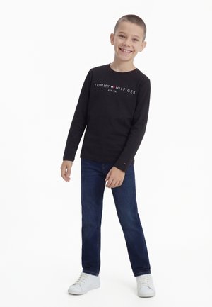 Tommy Hilfiger ESSENTIAL TEE UNISEX - Long sleeved top - black