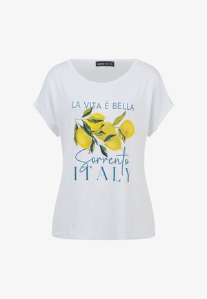 Cloud 5ive, T-Shirt print - yellow white