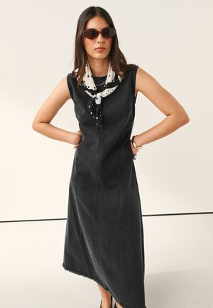Next, Denimkjoler - washed black