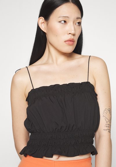 DESIGNERS REMIX VALERIE CROP - Μπλούζα - black