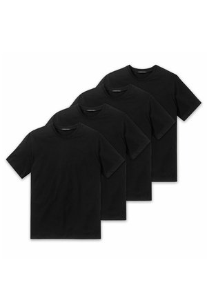 AMERICAN 4ER PACK - Unterhemd/-shirt - schwarz
