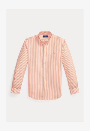 Polo Ralph Lauren CUSTOM FIT STRIPED BROADCLOTH SHIRT - Pluus - white/kona orange