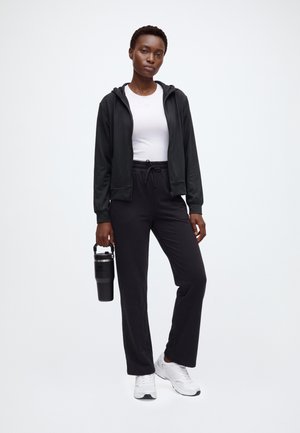 Even&Odd active by Zalando, TRACKSUIT 2 PIECE STRAIGHT LEG TROUSERS AND ZIP UP JACKET - Анцуг - black