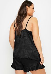 Yours Clothing LEOPARD SET - Nattplagg set - black