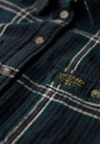 Superdry & Co Blusa - navy green check