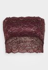 ONLCHLOE GLITTER BANDEAU - Grudnjak - winetasting/silver-coloured