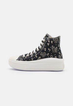 Converse CHUCK TAYLOR ALL STAR MOVE - Baskets montantes - black/natural ivory/moonstone violet